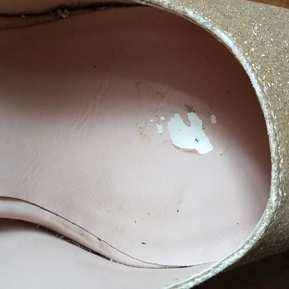 Gold Glitter high heels - Picture 2 of 5